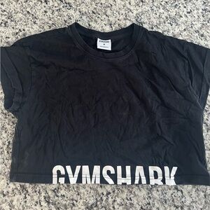 Gymshark crop top, size M, black